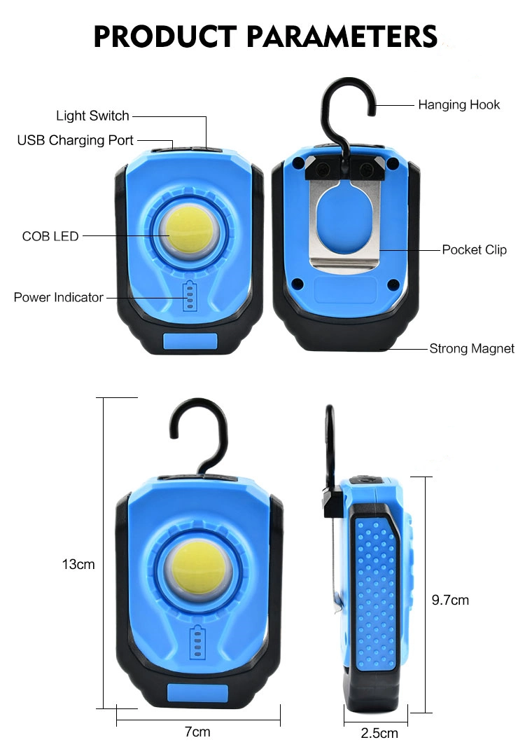 Multi Function Portable Picker LED Magnetic Work Light Worklight for Mechanic