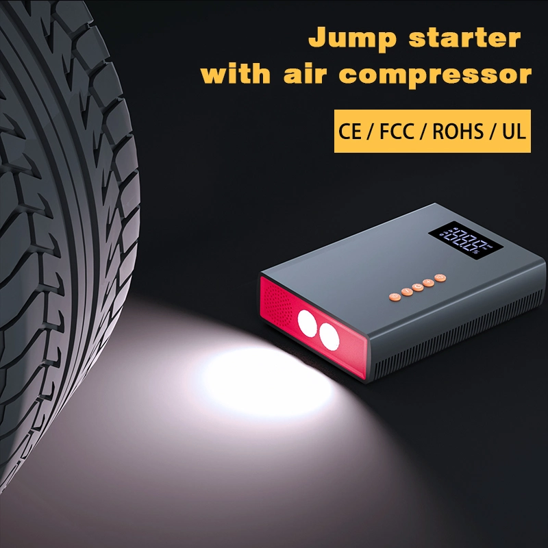 Good Quality 4 in 1 Multifunction Smart Vehicle Jump Starter Tire Inflator