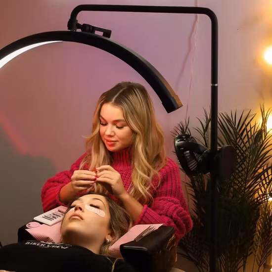Beauty Salon LED Light 8X Magnifying Lamp for Inspection Eyelash Extension LED Magnifier Lamp