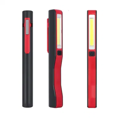 Lampada da lavoro a LED COB con clip magnetica tascabile per ispezione portatile di qualità all'ingrosso Mini torcia ricaricabile Lampada da lavoro a LED calda