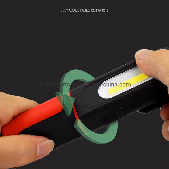 Vendita all'ingrosso Riparazione auto Auto Illuminazione di emergenza Ricarica USB Tasca COB Lampada di ispezione Proiettore Luce spot ricaricabile Lampada da lavoro a LED portatile